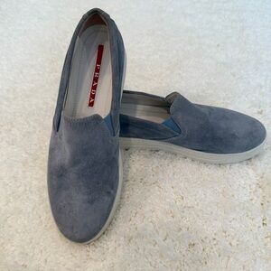 Prada Women's Suede Slip-On Sneakers Size 38